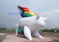 Color Changing Giant Helium Balloon Lighting Inflatable Pig For Advertising